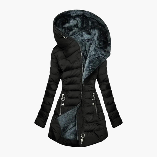 Laurie | Women's Fleece-Lined Hooded Puffer Coat