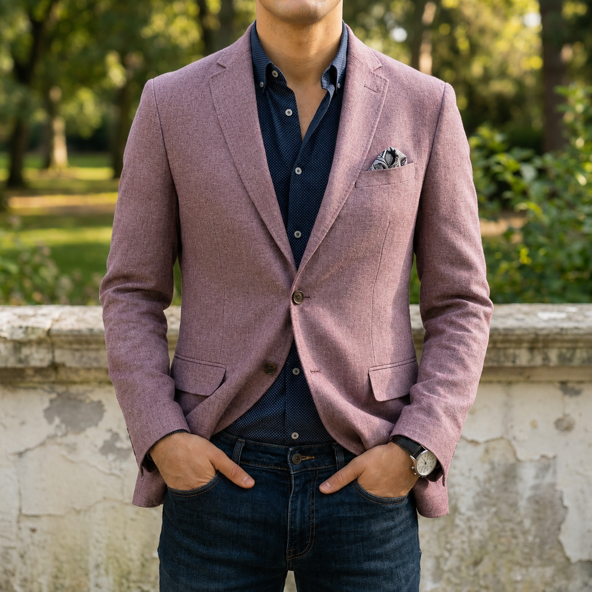 Darcy | Men's Slim Fit Notch Lapel Single-Breasted Two-Button Blazer