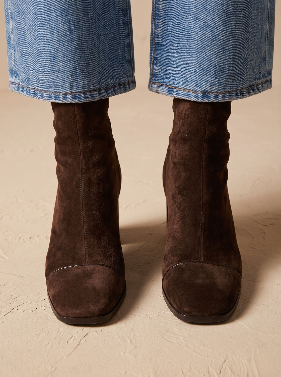 Amalia | Women's Winter Square Toe Block Heel Mid Calf Boot