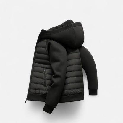 Carson | Men's Quilted Hooded Puffer Hybrid Winter Jacket