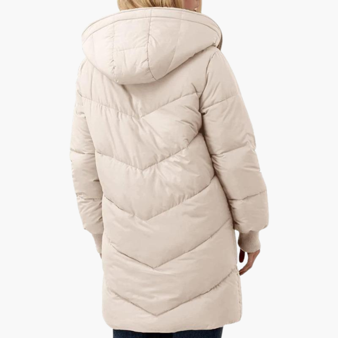 Kirra | Women's Sherpa-Lined Long Hooded Puffer Coat