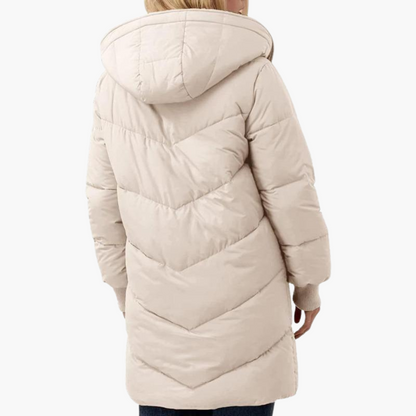Kirra | Women's Sherpa-Lined Long Hooded Puffer Coat