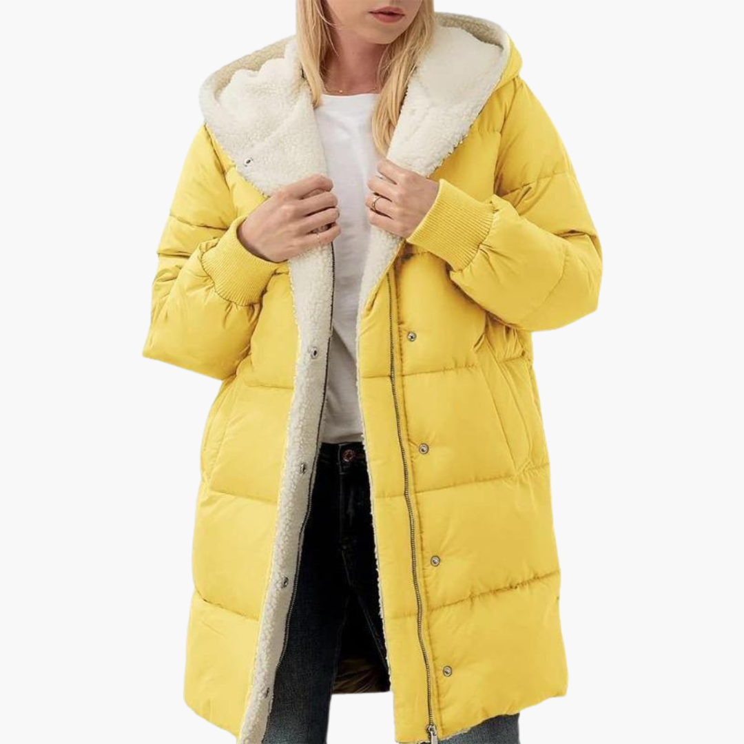 Kirra | Women's Sherpa-Lined Long Hooded Puffer Coat