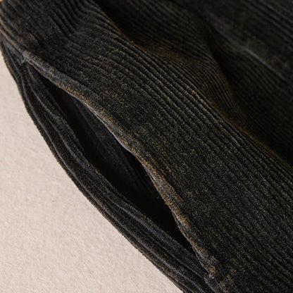 Celia | Women's Corduroy Drawstring Elastic Waist Relaxed Harem Pants