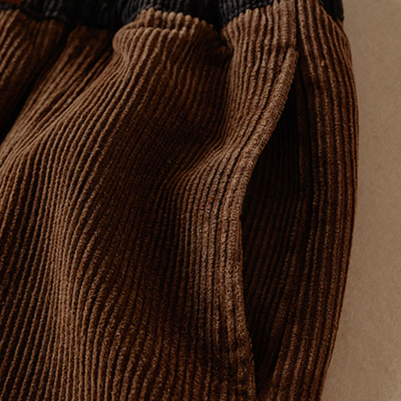 Celia | Women's Corduroy Drawstring Elastic Waist Relaxed Harem Pants
