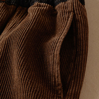 Celia | Women's Corduroy Drawstring Elastic Waist Relaxed Harem Pants
