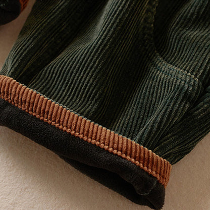Celia | Women's Corduroy Drawstring Elastic Waist Relaxed Harem Pants