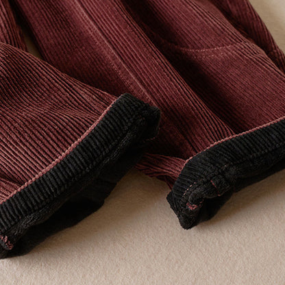 Celia | Women's Corduroy Drawstring Elastic Waist Relaxed Harem Pants