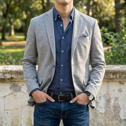 Darcy | Men's Slim Fit Notch Lapel Single-Breasted Two-Button Blazer