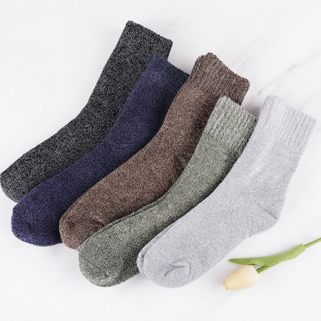 Cassie | Women's Cozy Fleece-Lined Thick Knit Winter Crew Sock