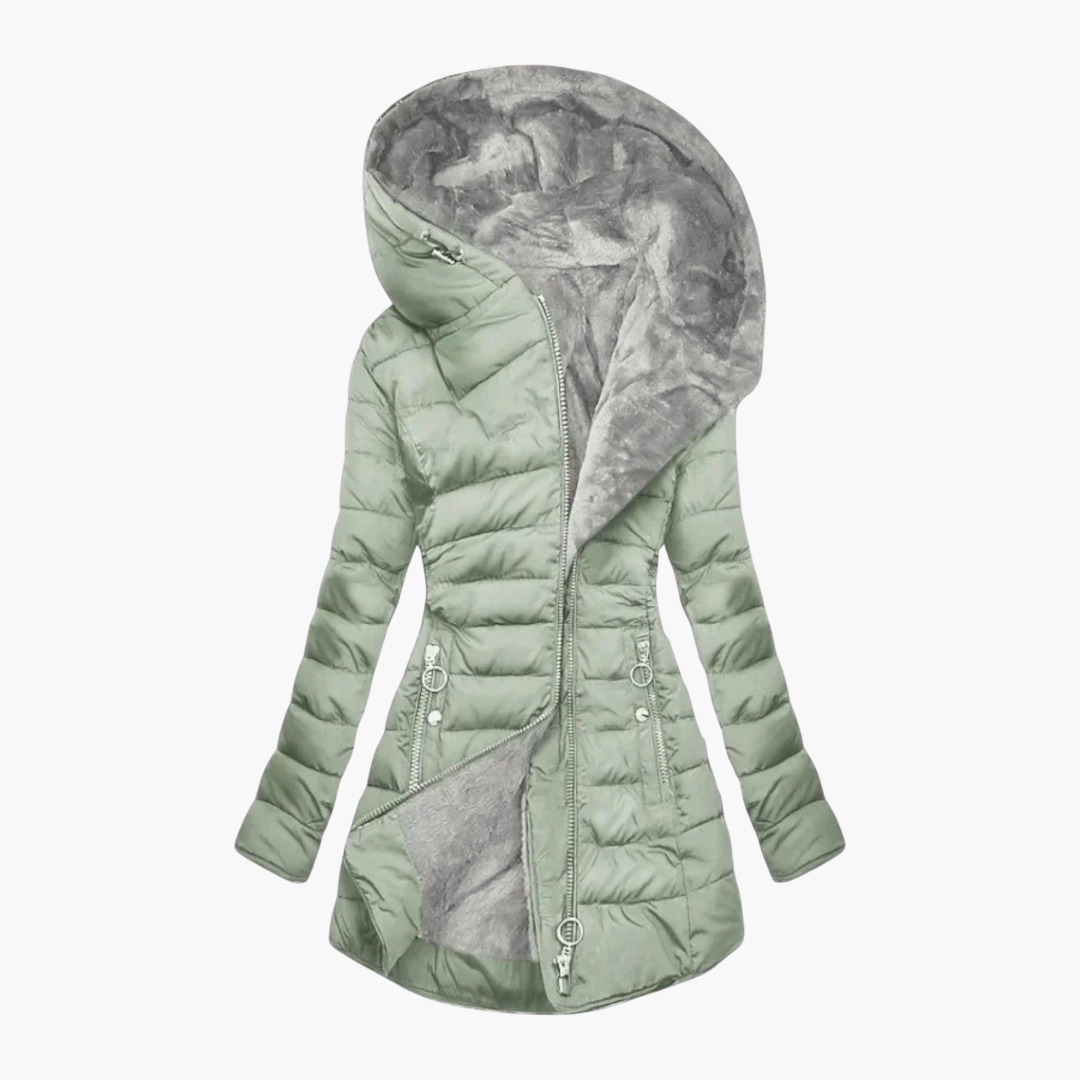 Laurie | Women's Fleece-Lined Hooded Puffer Coat