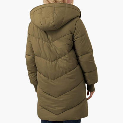Kirra | Women's Sherpa-Lined Long Hooded Puffer Coat