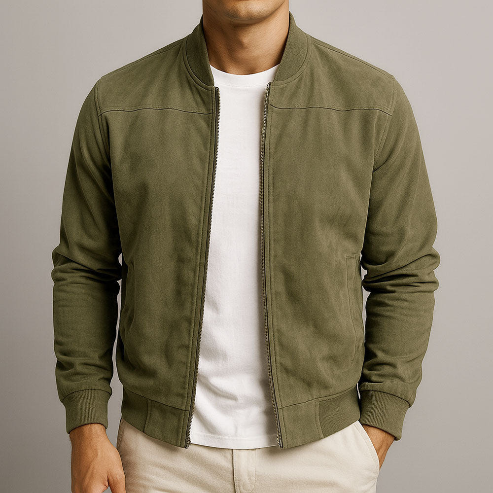 Bennett | Men's Casual Zip-Up Bomber Jacket