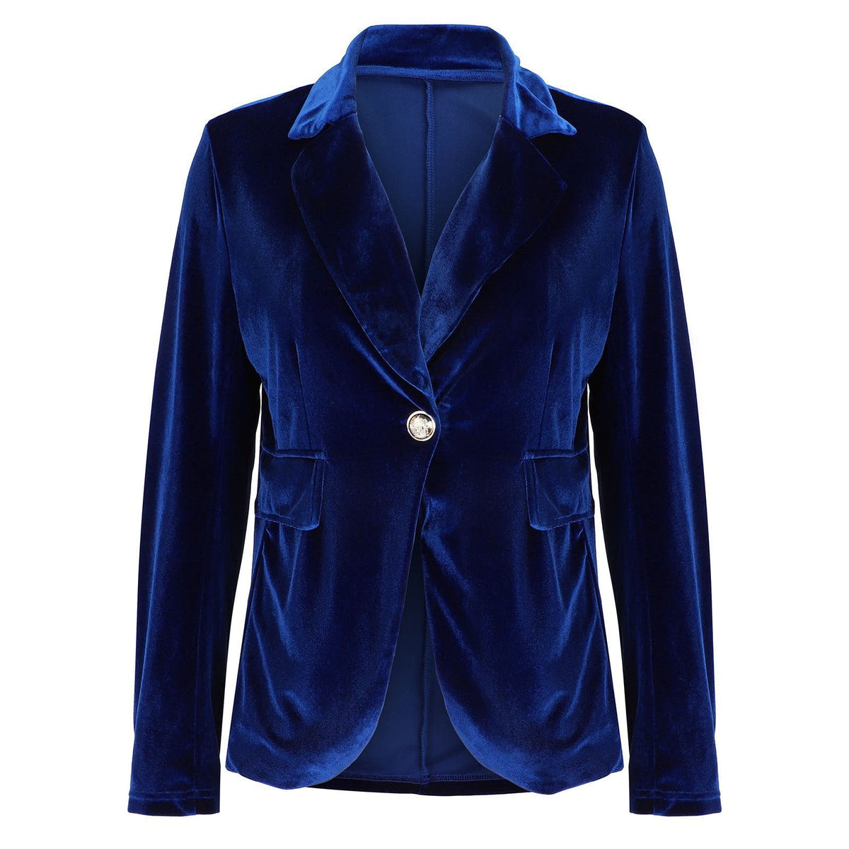 Rosalind | Women's Fall Style Tailored Single Button Velvet Blazer