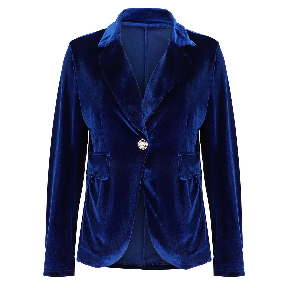 Rosalind | Women's Fall Style Tailored Single Button Velvet Blazer