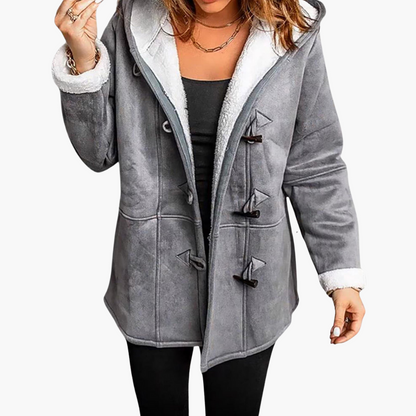 Arlette | Women's Hooded Sherpa-Lined Toggle Winter Coat