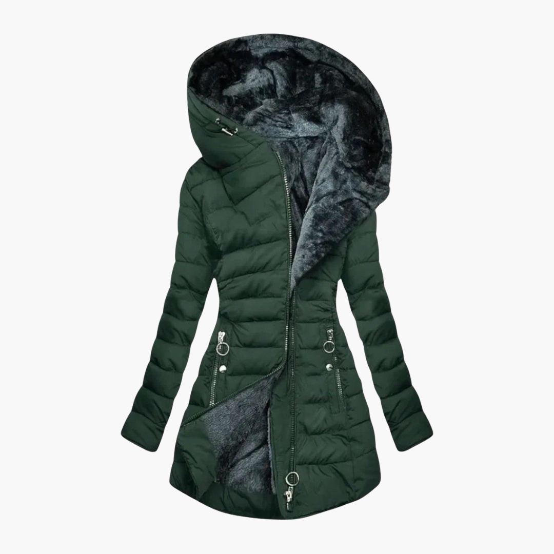 Laurie | Women's Fleece-Lined Hooded Puffer Coat