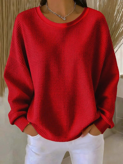 Sasha | Waffle-Knit Comfort Pullover