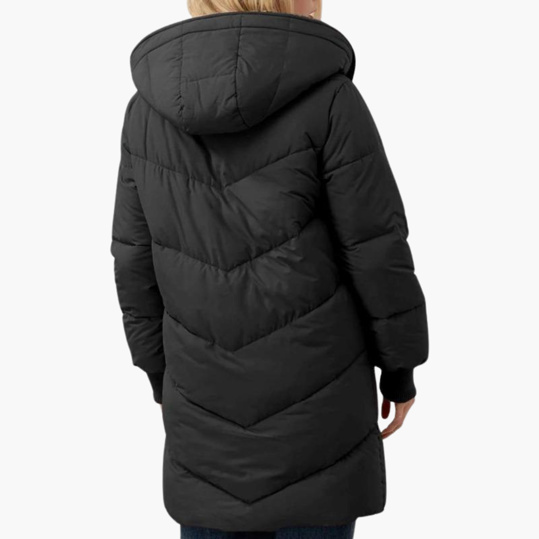 Kirra | Women's Sherpa-Lined Long Hooded Puffer Coat