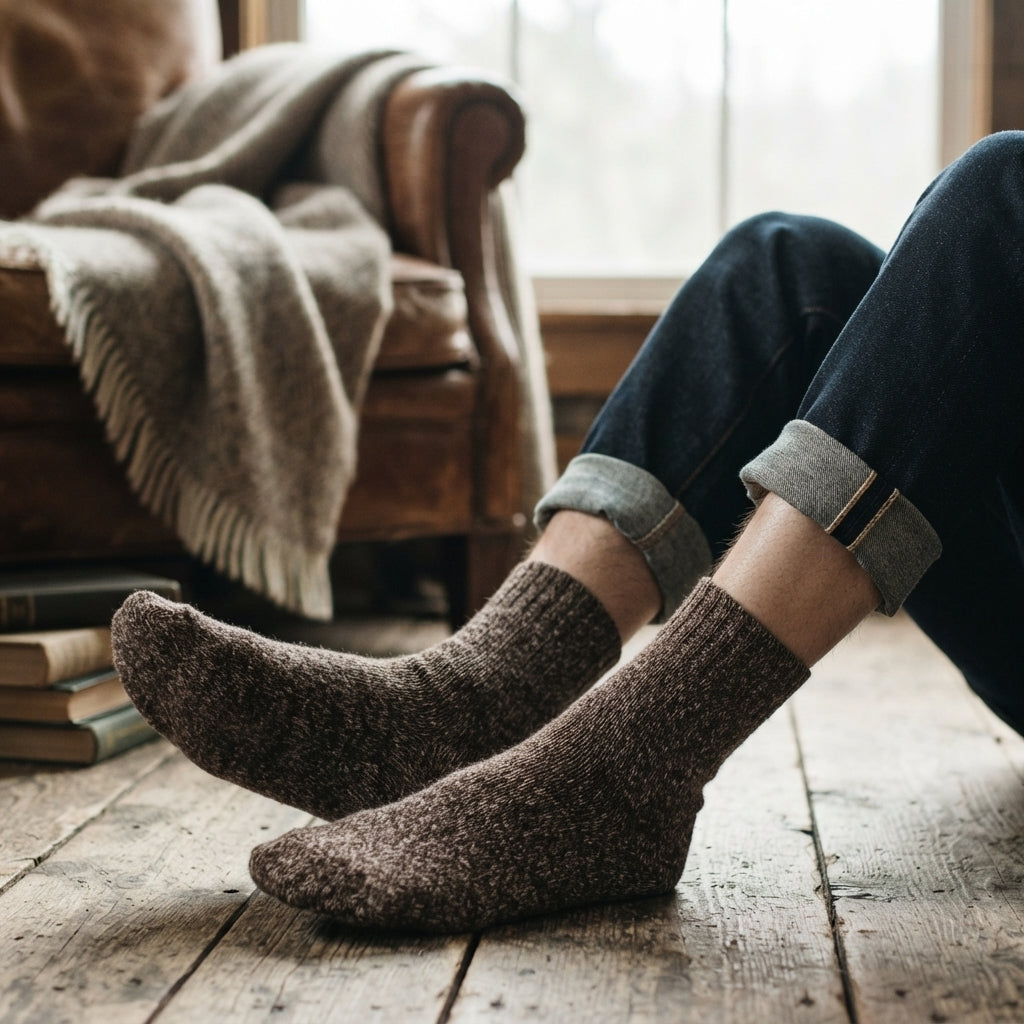 Cassie | Women's Cozy Fleece-Lined Thick Knit Winter Crew Sock