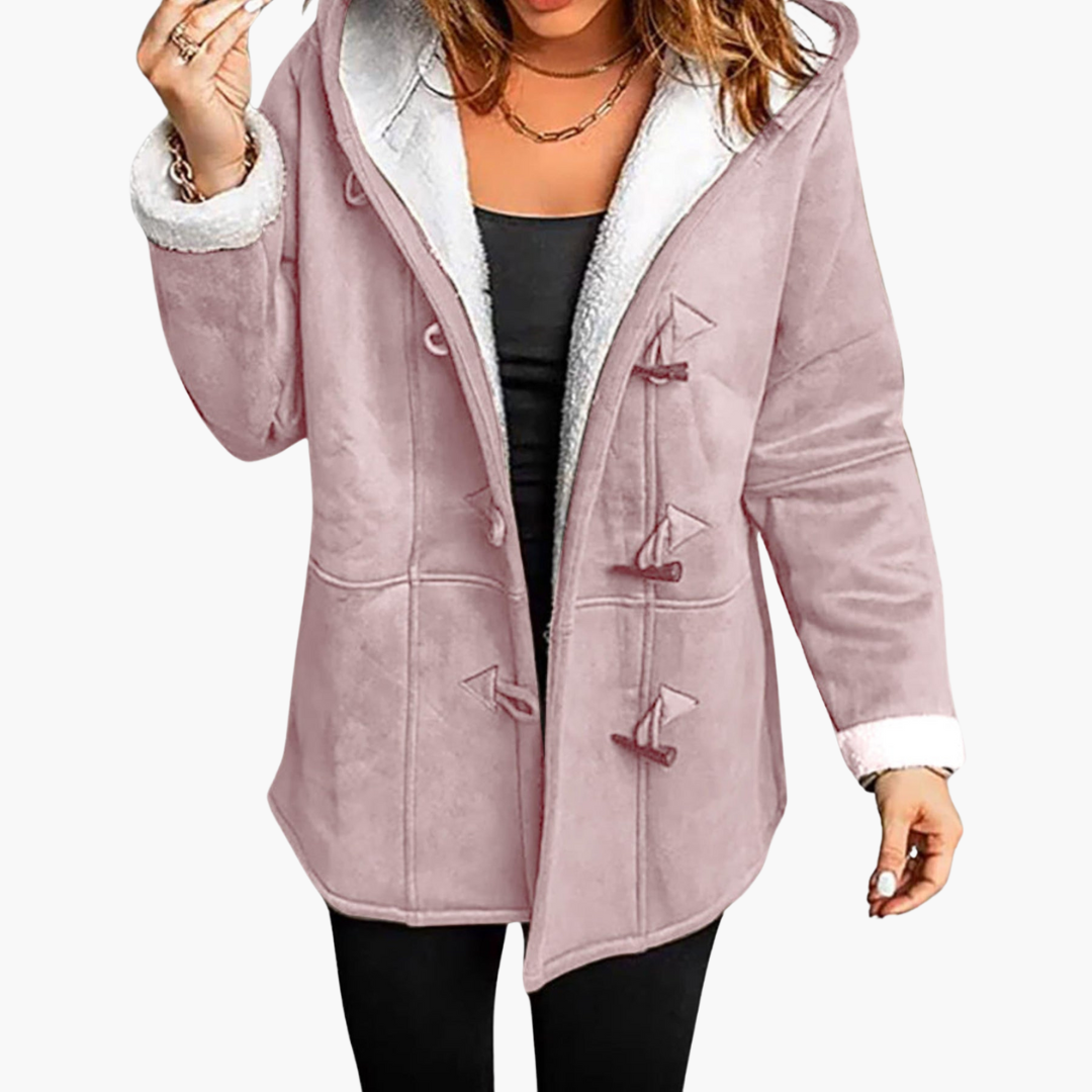 Arlette | Women's Hooded Sherpa-Lined Toggle Winter Coat
