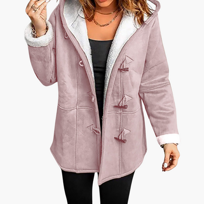 Arlette | Women's Hooded Sherpa-Lined Toggle Winter Coat