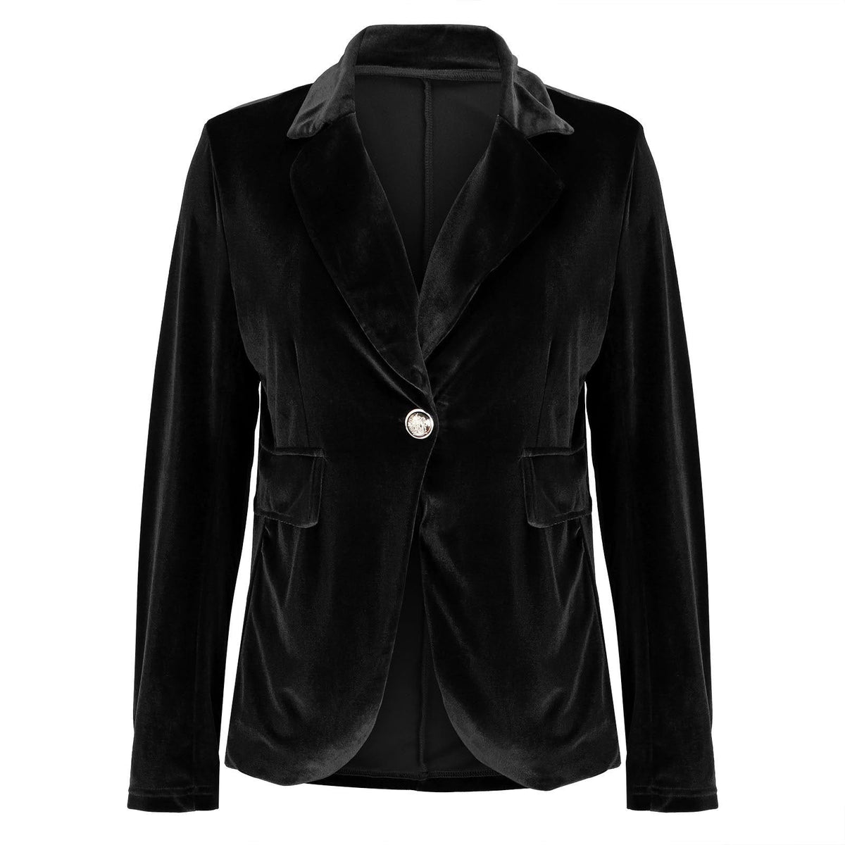 Rosalind | Women's Fall Style Tailored Single Button Velvet Blazer