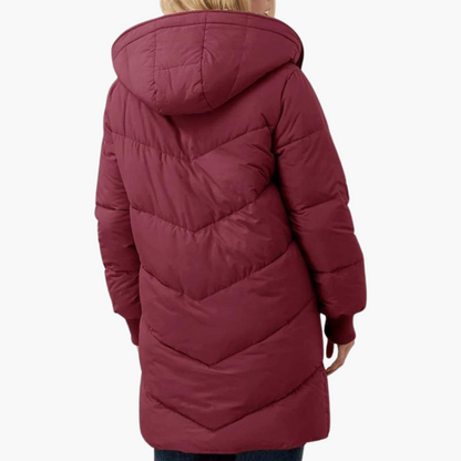 Kirra | Women's Sherpa-Lined Long Hooded Puffer Coat