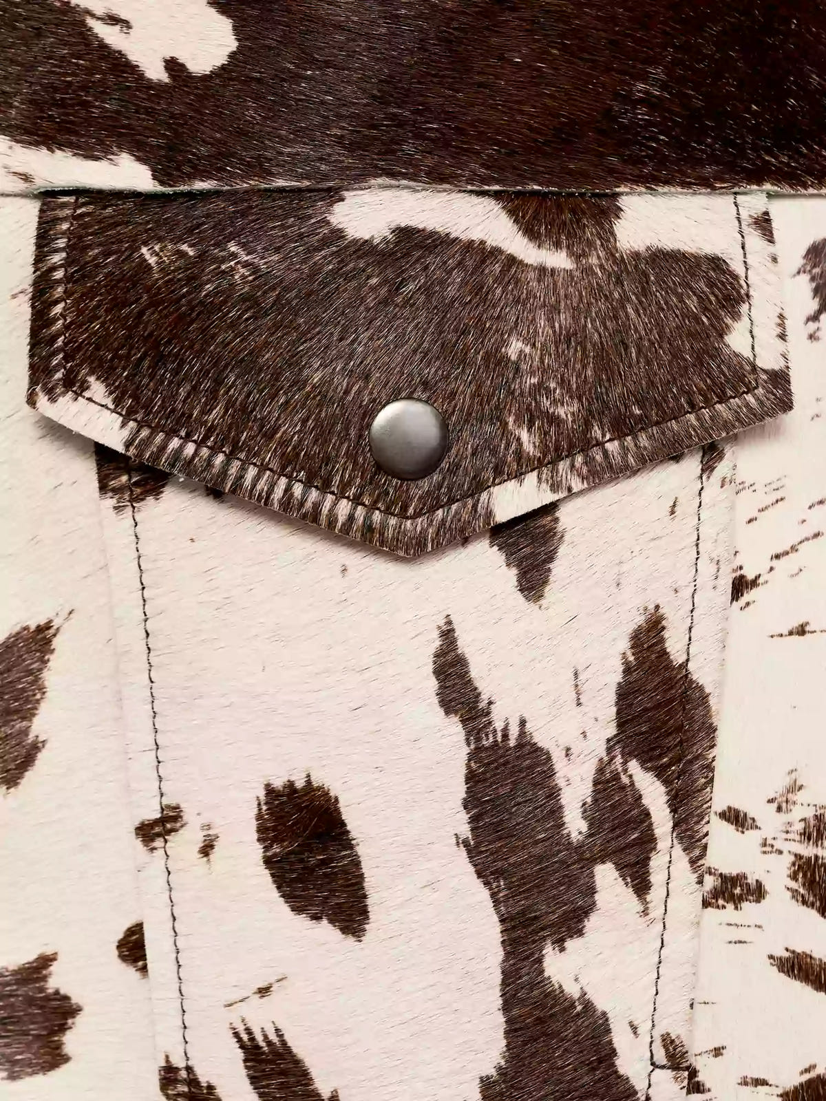 Tamsin | Women's Faux Fur Animal Print Button Up Cropped Trucker Jacket