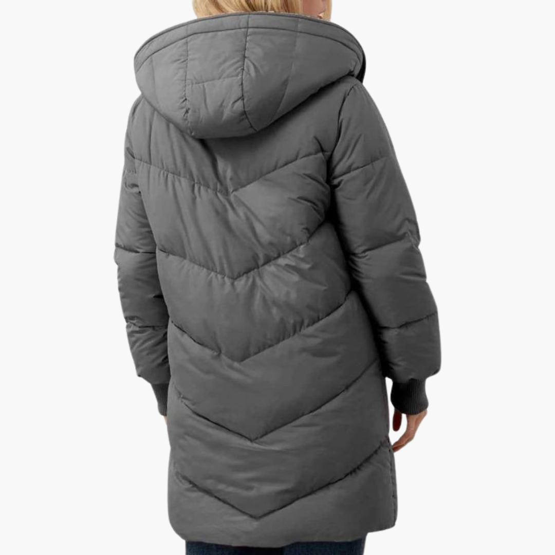 Kirra | Women's Sherpa-Lined Long Hooded Puffer Coat
