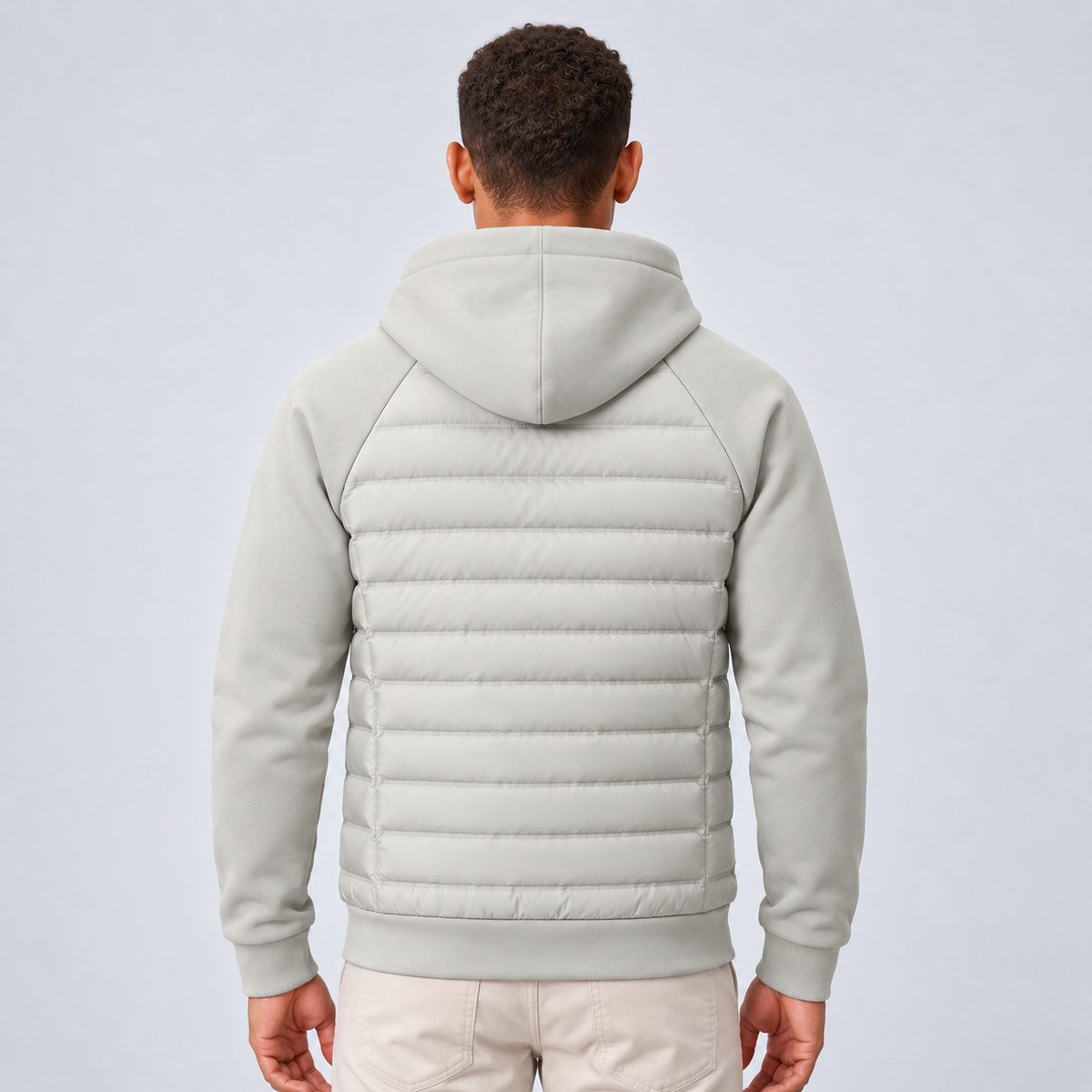 Carson | Men's Quilted Hooded Puffer Hybrid Winter Jacket