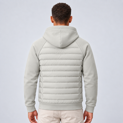 Carson | Men's Quilted Hooded Puffer Hybrid Winter Jacket