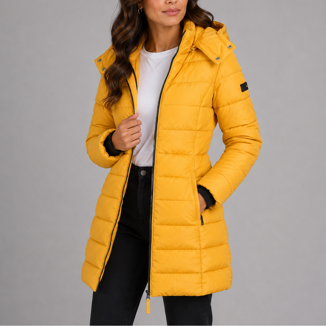 Hadley | Women's Long Hooded Quilted Puffer Winter Jacket