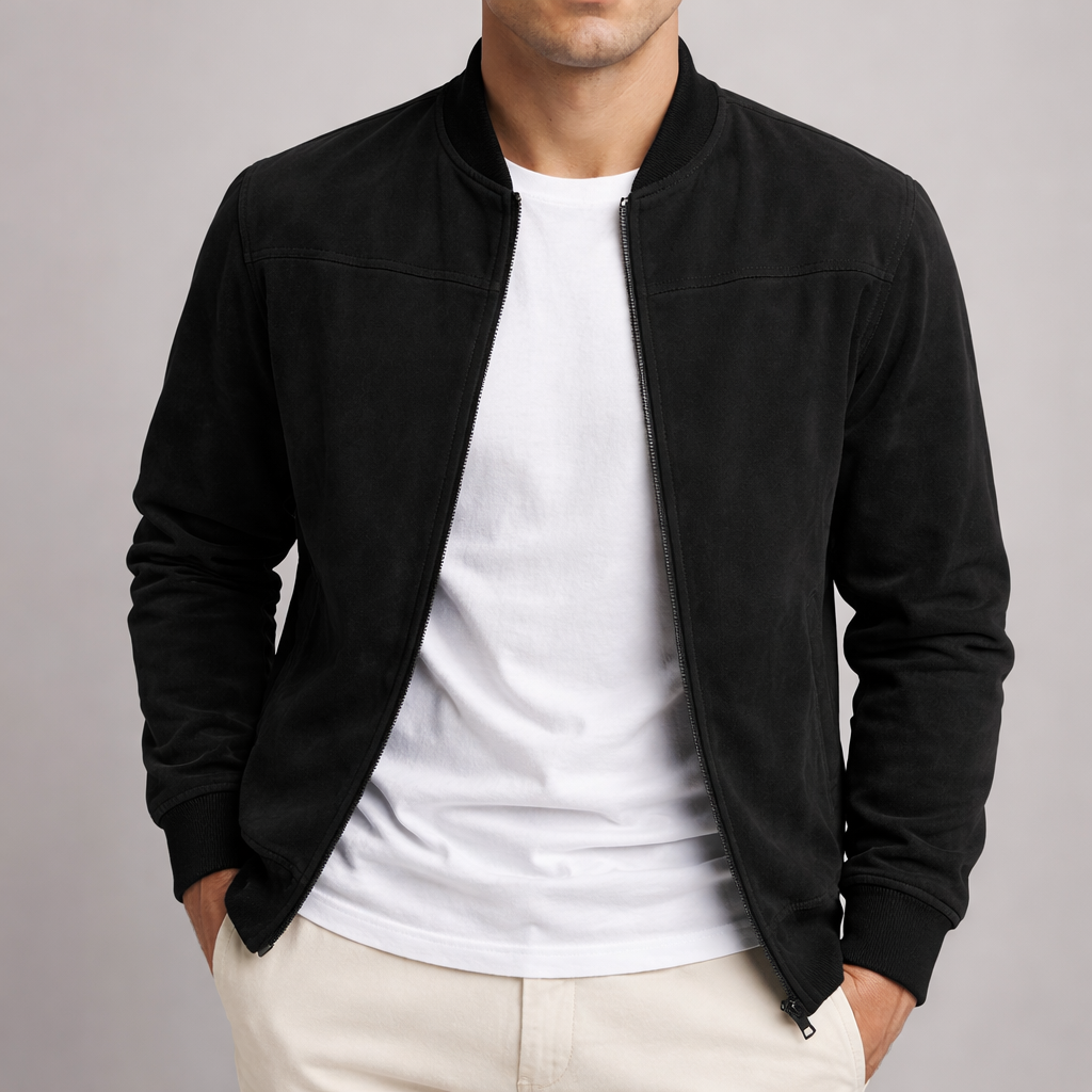 Bennett | Men's Casual Zip-Up Bomber Jacket