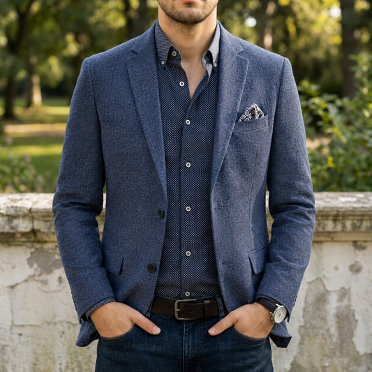Darcy | Men's Slim Fit Notch Lapel Single-Breasted Two-Button Blazer