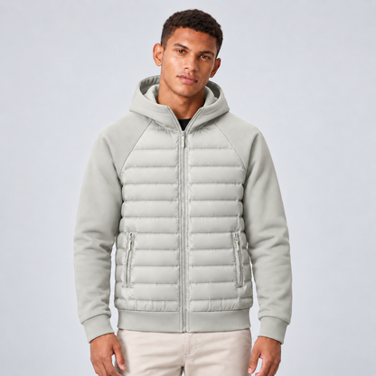 Carson | Men's Quilted Hooded Puffer Hybrid Winter Jacket