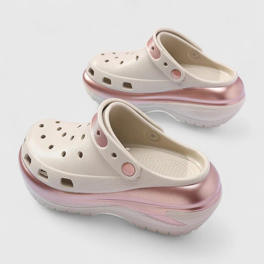 Bellisse | Women's Perforated Slip-On Platform Clog