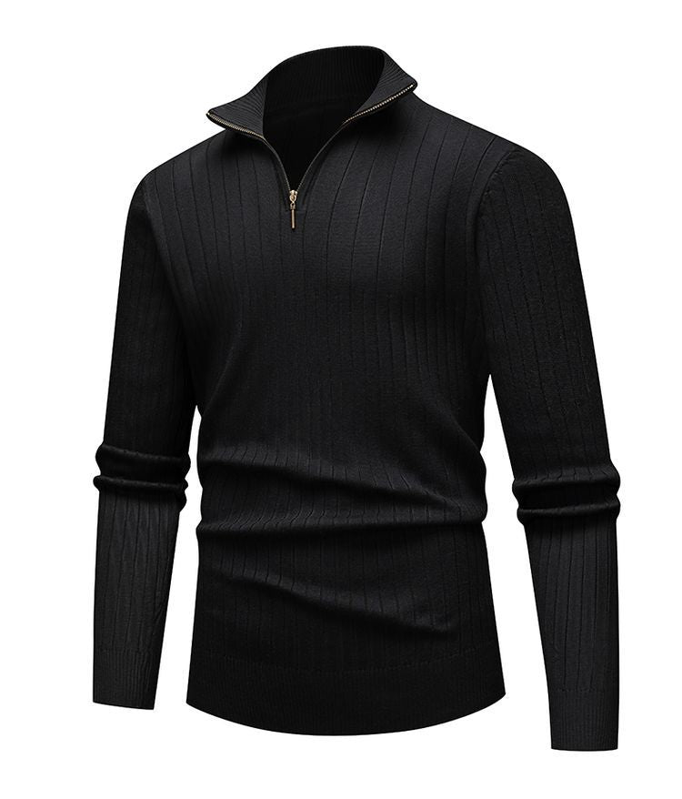 Renz | Ribbed Knit Half-Zip