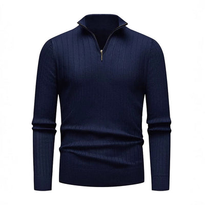Renz | Ribbed Knit Half-Zip