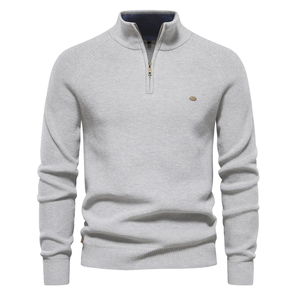 Alan | Classic Quarter-Zip Sweater