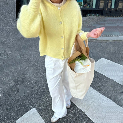 Charli | Trendy Knitted Button Sweater