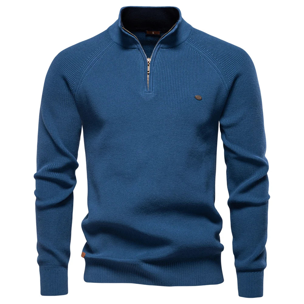 Alan | Classic Quarter-Zip Sweater
