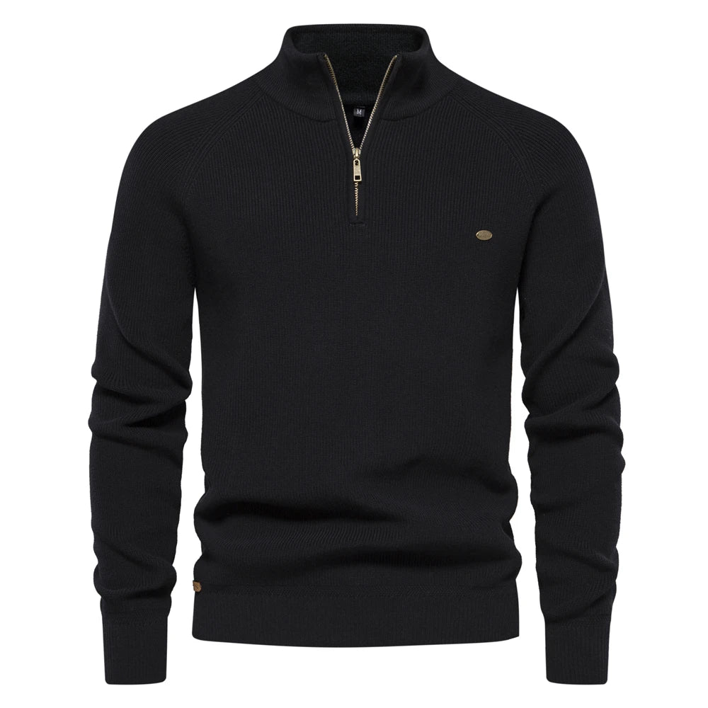Alan | Classic Quarter-Zip Sweater