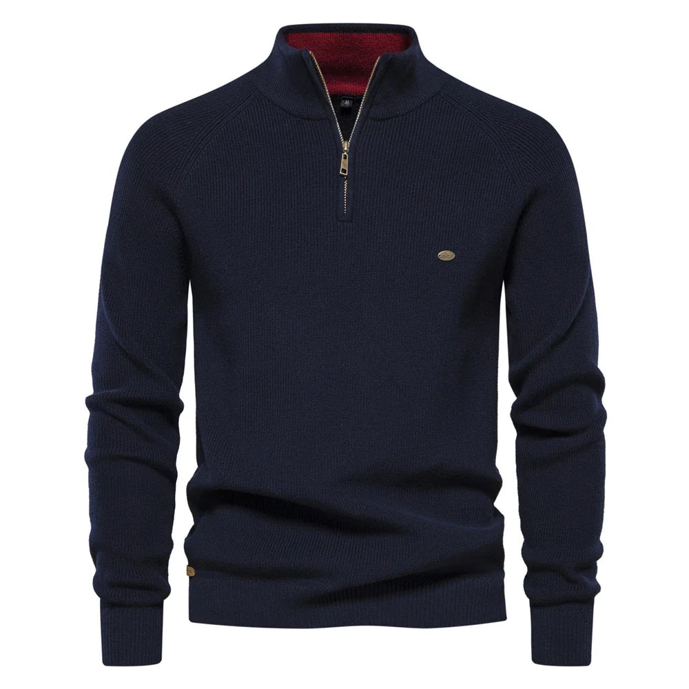 Alan | Classic Quarter-Zip Sweater