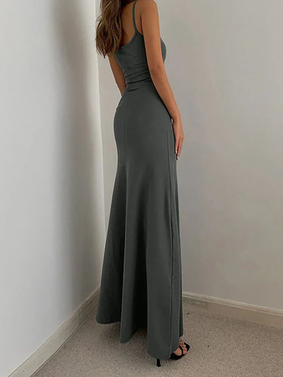 Chloe | Sleek Spaghetti Maxi Dress