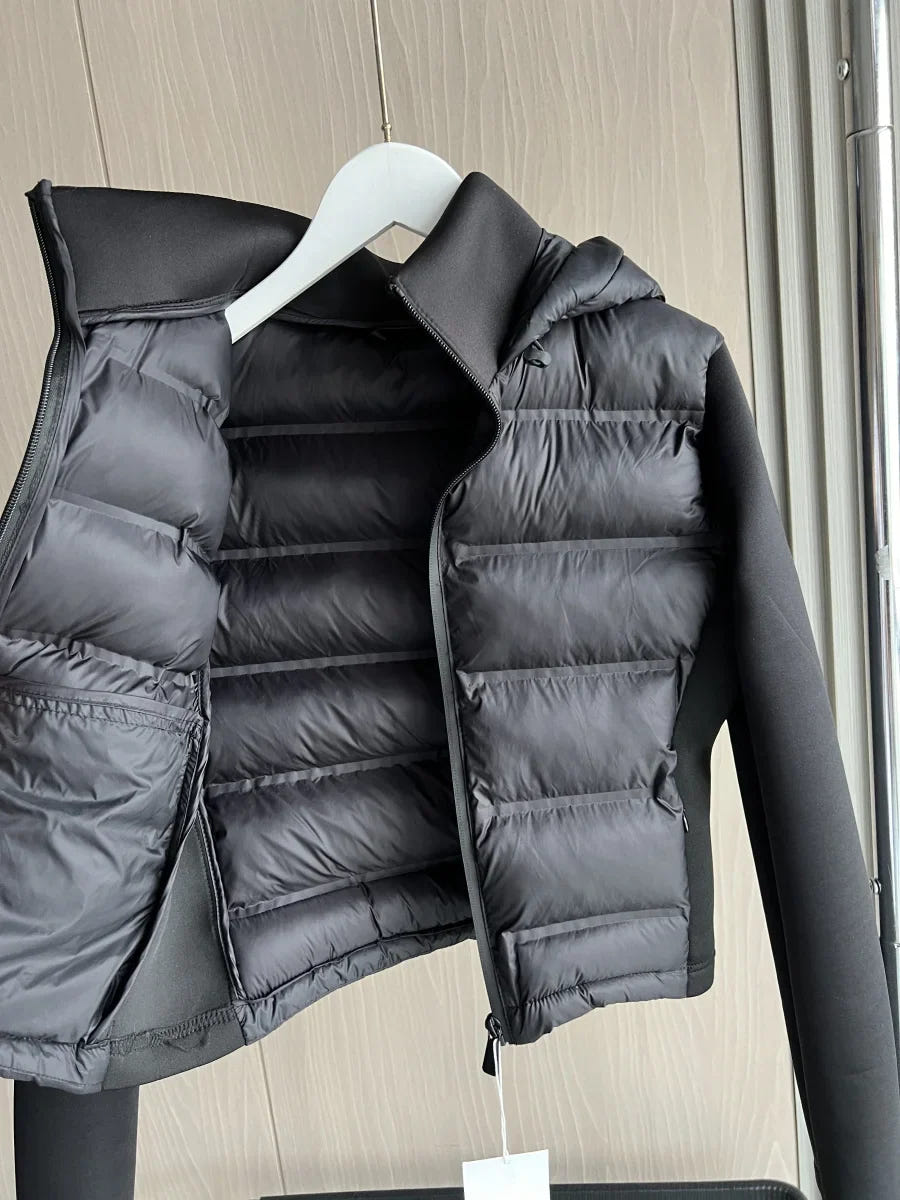 Beverly | Women's Lightweight Hooded Quilted Black Cropped Puffer Jacket