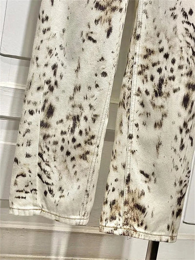 Fina | Bold Animal Print Jeans