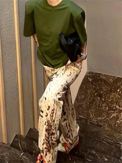 Fina | Bold Animal Print Jeans