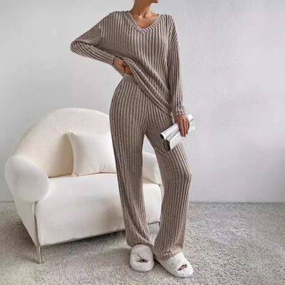 Calyntha - V - Knit Two-Piece Set