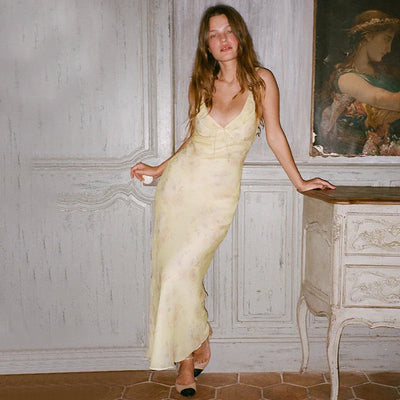 Kristine | Yellow Bloom Dress